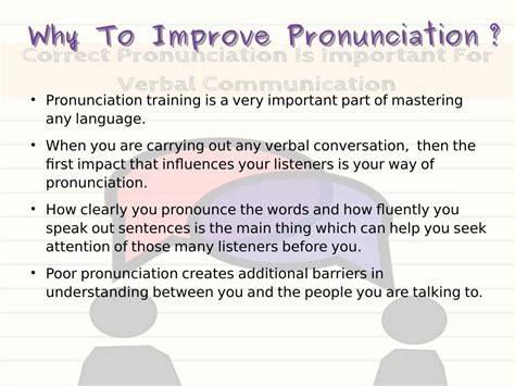 Ppt Tips To Improve English Pronunciation Powerpoint