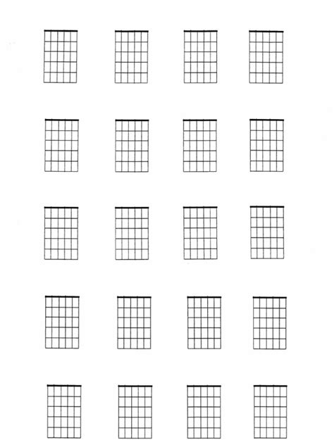 Berklee Blank Guitar Chord Grids