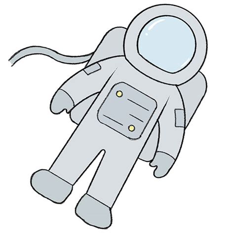 How To Draw Astronaut Draw Space