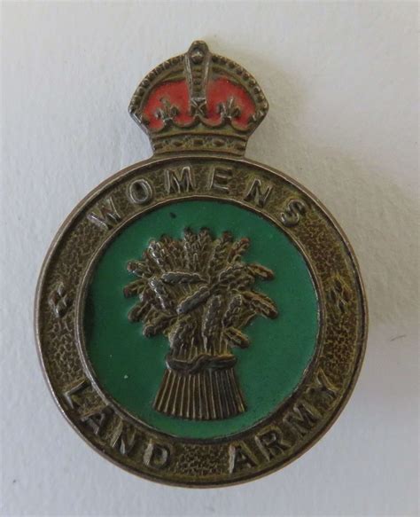 Womens Land Army Cap Badge In Womans Land Army Badges And Arm Bands