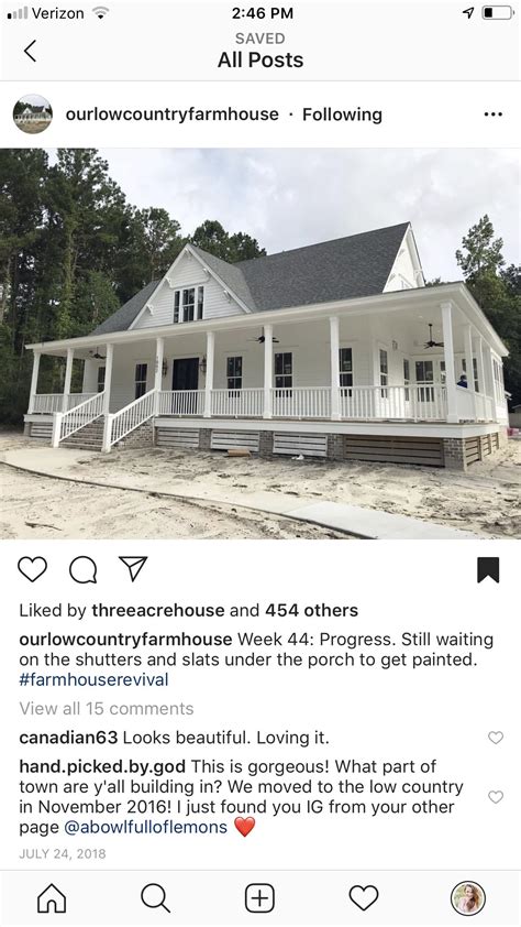 Farmhouse revival will feel warm and welcoming. BRI: this is the "farmhouse revival" plan from southern living. I love it but it's too big at ...