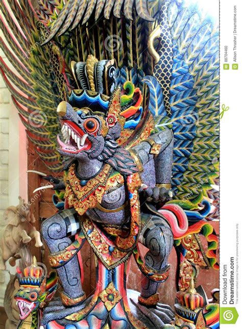 Colorful Garuda Balinese Mythical Creature Stock Photo Image Of