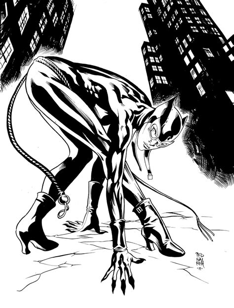 Dibujo Para Colorear De Catwoman