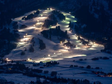 Night Skiing Nordic Valley Ski Resort