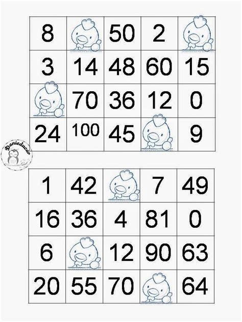 Dani Educar Bingo Da Tabuada Tabuada Matemática Bingo