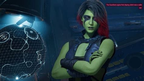 A Woman With Red Hair And Green Skin In A Sci Fi Environment