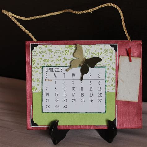 Paper Fantasees The Craft Blog Handmade Calendar 2013