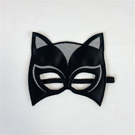 Catwoman Themed Superhero Mask Cat Woman Dc Comic Eye Mask Etsy