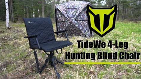 Tidewe Hunting Chair With Seat Cover Youtube