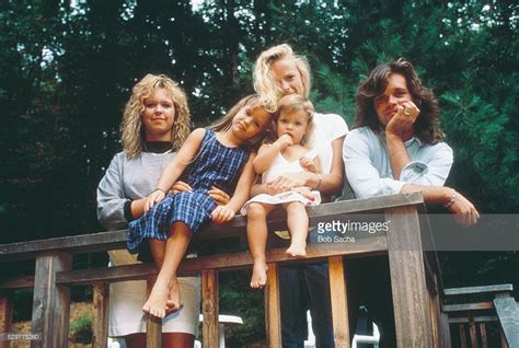 john cougar mellencamp poses with his daughters left to right michele teddi jo and justice