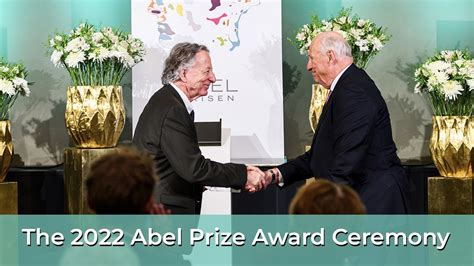 the 2022 abel prize award ceremony youtube