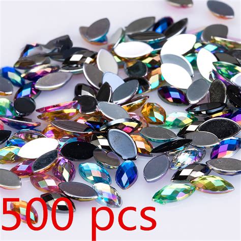 Are you a huge fan of the way a professionally done set of acrylic nails from the salon looks but you're just not prepared to pay to have a full set done right now? 500Pcs Glitter Acrylic Horse Eye Diamond Manicure Patch ...