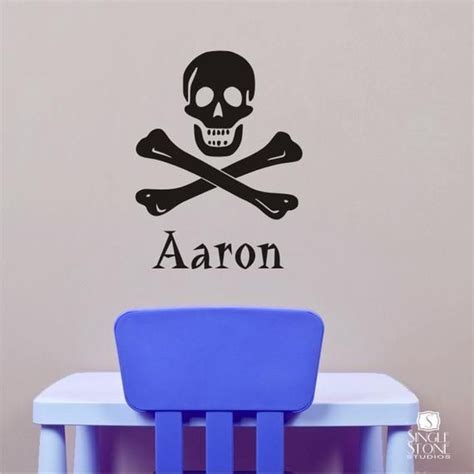 This Pirate Skull And Crossbones Wall Decal Is 18 High By 145 Wide