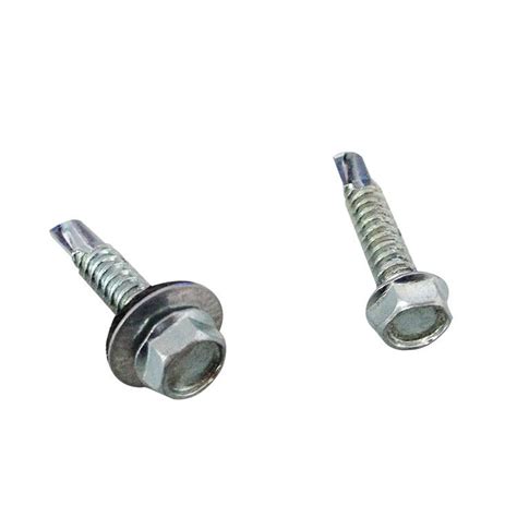 C 1022 Steel Self Drilling Concrete Screws Hex Flange Head With Epdm Washer