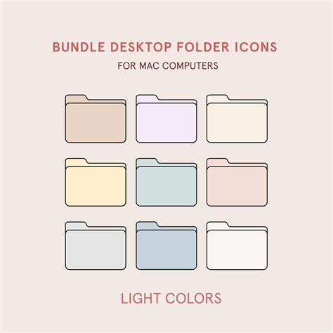 Folder Icons For Mac Computers Neutral Color Folder Icons For