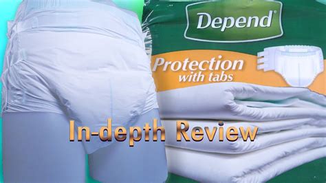 Depend® Protection With Tabs Adult Diaper In Depth Review Incontinence Adultdiaper Youtube