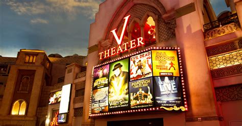 Enjoy alcoholic drinks, fast food, and pizza hut. V Theater a Las Vegas Theater | V Theater Box Office