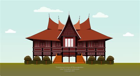 Wow 30 Gambar Kartun Rumah Adat Di Indonesia Sendiri Masih Banyak Rumah