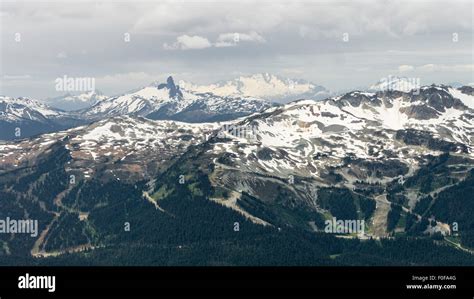 Black Tusk And Whistler Mountains Seen From Near The Horstman Hut On
