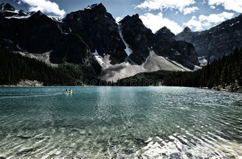 Moraine Lake On The Water Stock Photo Image Of Mountain 75819168