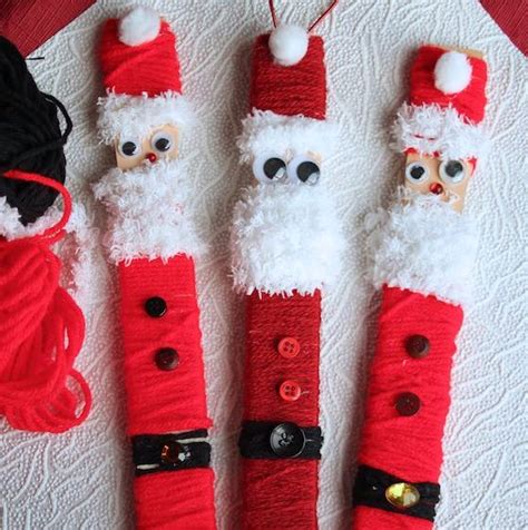 Adorable Paint Stick Santa Craft Happy Hooligans