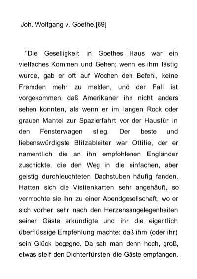 Joh Wolfgang V Goethe