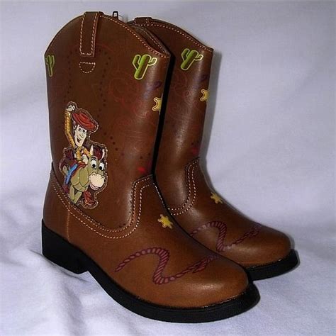 New Disney Toy Story Woody Cowboy Boots Light Up Pixar Andy Bullseye
