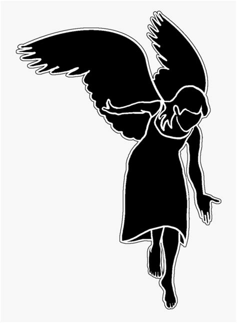 Angel Silhouette Svg