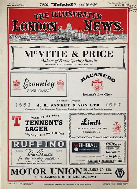 The Illustrated London News April 13 1957 At Wolfgangs