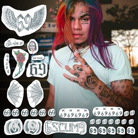 recreate yourself for a day with our 6ix9ine temporary tattoo ultimate set full body set the