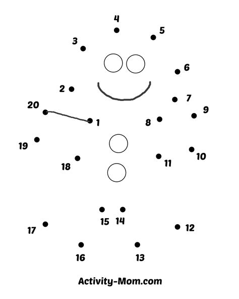 Dot To Dot Worksheets Numbers To Free Printable The Activity Mom