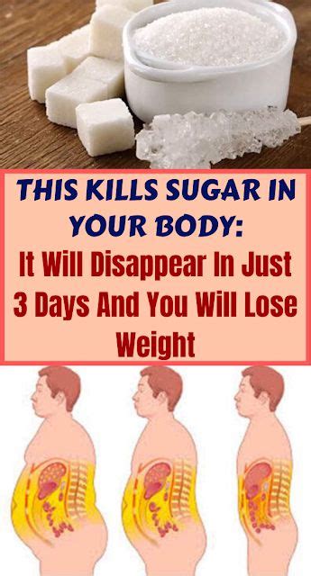 This Kills Sugar In Your Body And Helps You Lose Weight In Just 3 Days Healthy Low