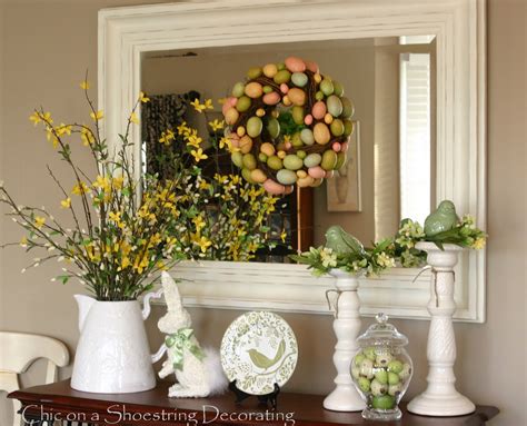 Use these pretty and easy easter decorating ideas to dress up your home for the holiday! Chic on a Shoestring Decorating: Easter Eye Candy... No ...