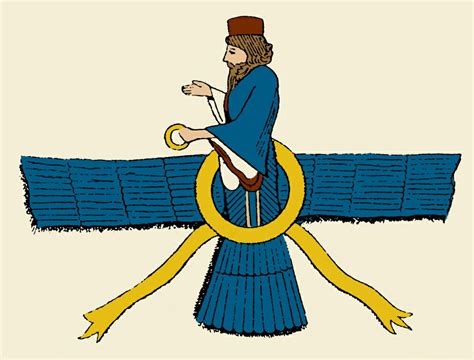 Posterazzi Ahura Mazda Zoroastrian God Of Truth Stretched Canvas