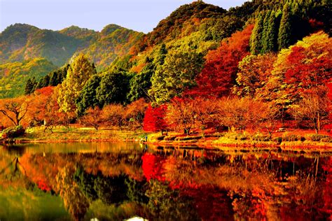 Autumn Reflection Lake Wallpapers Wallpaper Cave