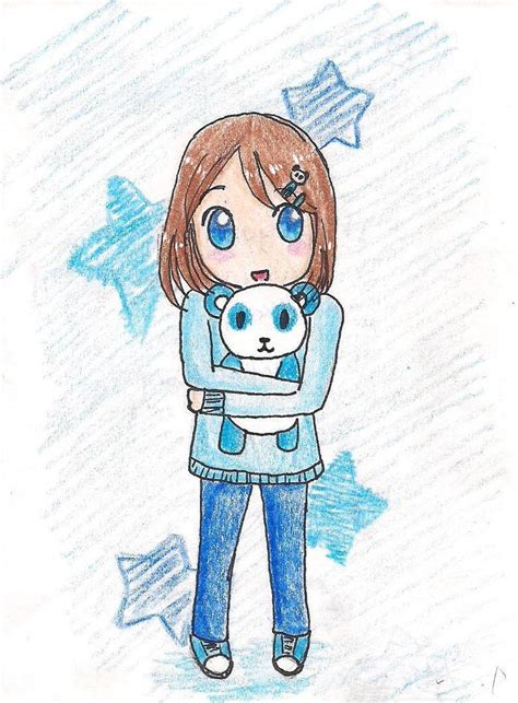 Blue Panda Girl By Mina Nyan On Deviantart