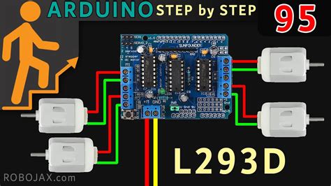 Lesson 95 Using L293d 4 Dc Motors Shield For Arduino Uno And Mega