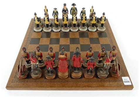 American Revolutionary War Chess Set Chess Sets Online Auction