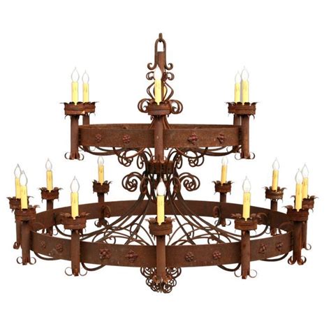 Exceptionally Large Scale Spanish Revival Chandelier Chandelier Decor