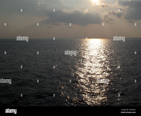 Atlantic Ocean Sunset Stock Photo Alamy