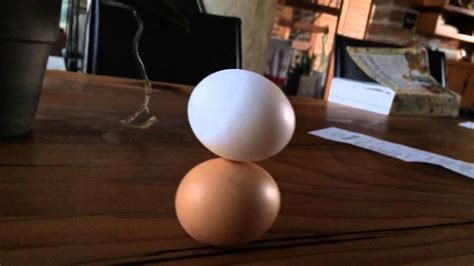 Can You Balance An Egg On Top Of Another Youtube