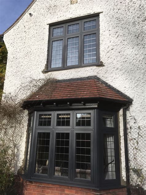 Eclectic Grey Residence Collection R7 Windows With Aged Square Lead