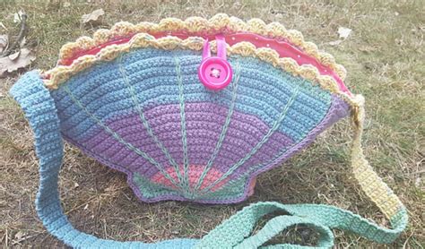 Seashell Bag Free Crochet Pattern Crochet Patterns Diy Crochet Bag