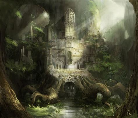 Mio Del Rosario Concept Art World Fantasy Castle Fantasy Landscape