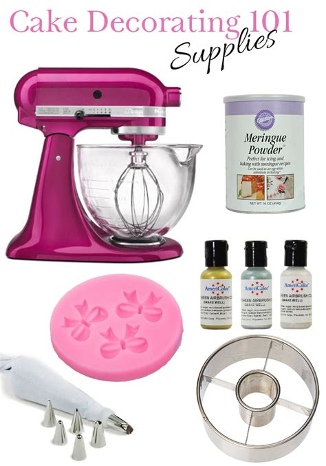 List of cake decorating tools & materials. Cake Decorating 101 Supplies - DC Girl in Pearls