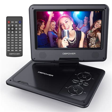 Dbpower 95 Inch Portable Dvd Player With Rechargeable Battery Sd Card