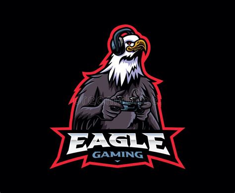 Eagle Gamer Mascot Logo Design Stock Illustration Illustration Of