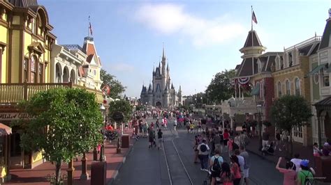 Main Street Usa At The Magic Kingdom From The Omnibus