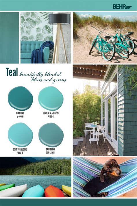 Teal Color Palette Colorfully Behr