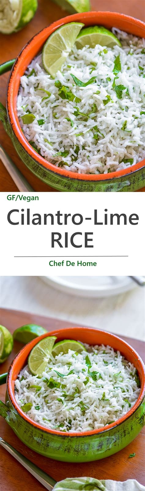 Cooked with tangy lime juice and zest and some fresh cilantro, this dish has such a tasty flavor profile. Easy Cilantro Lime Rice Recipe | ChefDeHome.com